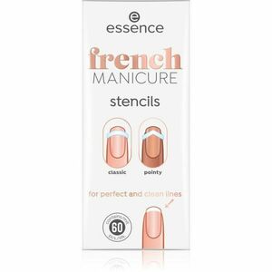 essence French MANICURE šablony na francouzskou manikúru 60 ks obraz