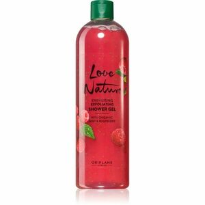 Oriflame Love Nature Organic Mint & Raspberry čisticí peelingový gel s vůní malin 500 ml obraz