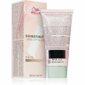 Wella Professionals Shinefinity Zero Lift Glaze demipermanentní barva na vlasy odstín 04/0 - Natural Espresso 60 ml obraz