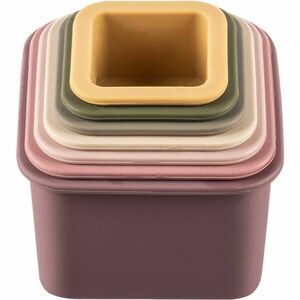 Zopa Silicone Stacking Cups stohovací kelímky Multicolor 6 m+ 7 ks obraz