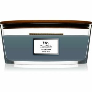 Woodwick Evening Onyx vonná svíčka s dřevěným knotem (hearthwick) 453 g obraz