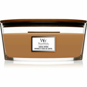 Woodwick Santal Myrrh vonná svíčka s dřevěným knotem (hearthwick) 453, 6 g obraz