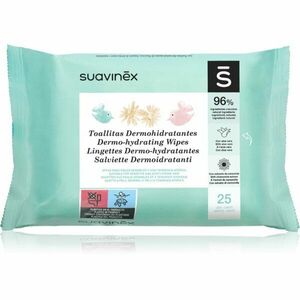 Suavinex Baby Dermo-hydrating Wipes vlhčené ubrousky na obličej a tělo 25 ks obraz