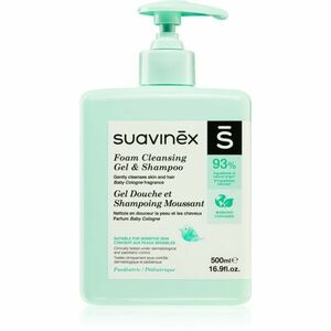 Suavinex Foam Cleansing Gel & Shampoo pěnový šampon pro děti od narození Baby Cologne 500 ml obraz