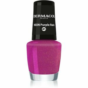 Dermacol Neon neonový lak na nehty odstín 41 Purple Rain 5 ml obraz
