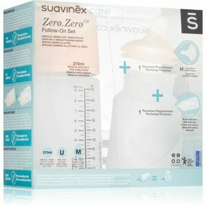 Suavinex Zero Zero Follow-On Set dárková sada pro miminka M Medium Flow 3 m+ obraz