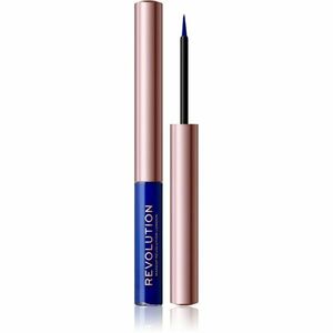Makeup Revolution Super Flick tekuté oční linky odstín Blue 2, 4 ml obraz