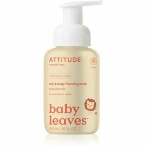 Attitude Baby Leaves Pear Nectar mycí pěna 2 v 1 pro děti 295 ml obraz