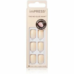 KISS imPRESS The No Glue Mani Short umělé nehty Point Pink 30 ks obraz
