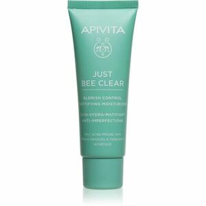 Apivita Just Bee Clear Blemish Control Moisturizer hydratační krém na obličej s niacinamidem 40 ml obraz