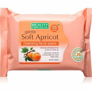 Beauty Formulas Apricot vlhčené čisticí ubrousky 25 ks obraz