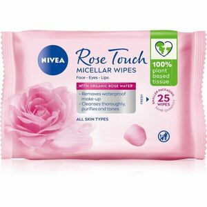 NIVEA MicellAir Rose Touch Čisticí micelární pleťové ubrousky 25 ks obraz
