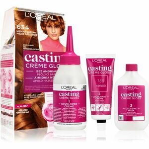 L’Oréal Paris Casting Creme Gloss barva na vlasy odstín 634 Miel Marron 1 ks obraz