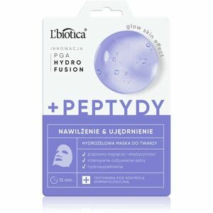 L’biotica PGA Hydro Fusion + Peptides intenzivní hydrogelová maska pro sjednocení barevného tónu pleti 1 ks obraz