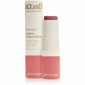 Attitude Oceanly Plastic Free Makeup lesk na rty s hydratačním účinkem odstín Happy Berry 3.4 g obraz