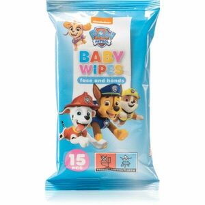 Nickelodeon Paw Patrol Baby Wipes vlhčené ubrousky pro děti 15 ks obraz