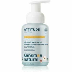 Attitude Sensitive Natural Baby Oatmeal šampon a mycí gel 2 v 1 pro citlivou pokožku pro děti 250 ml obraz