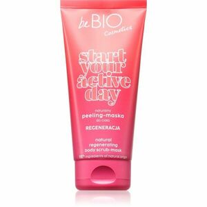 beBIO Start Your Active Day tělový peeling pro regeneraci pokožky 200 ml obraz