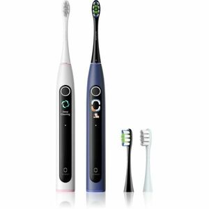 Oclean X Lite Duo Set sonický zubní kartáček + náhradní hlavice Blue+Grey obraz