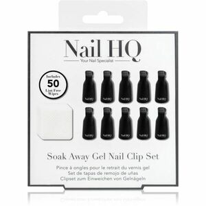 Nail HQ Soak Away Gel Nail Clip Set sada pro odstranění gelových a akrylových nehtů obraz