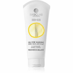 BasicLab Dermocosmetics Masculis sprchový gel na tvář, tělo a vlasy 100 ml obraz