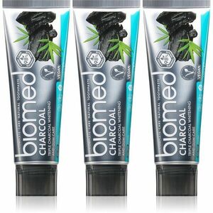 Biomed Charcoal bělicí zubní pasta s aktivním uhlím obraz