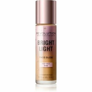 Makeup Revolution Bright Light Face Glow rozjasňující tónovací fluid odstín Radiance Tan 23 ml obraz