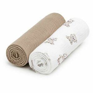 T-TOMI BIO Muslin Diapers látkové pleny Teddy 65x65 cm 2 ks obraz