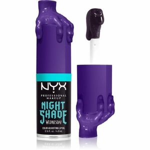 NYX Professional Makeup Wednesday Mystery Lip Oil olej na rty odstín 01 Nightshade 4.8 ml obraz