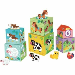2Kids Toys Animal Blocks kostky ze dřeva 12m+ 12 ks obraz