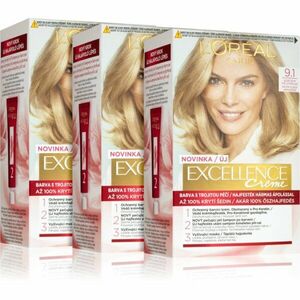 L’Oréal Paris Excellence Creme barva na vlasy výhodné balení odstín 9.1 obraz