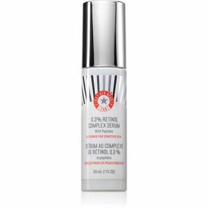 First Aid Beauty 0.3% Retinol Complex Serum protivráskové retinolové sérum s peptidy pro citlivou pleť 30 ml obraz