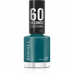 Rimmel 60 Seconds Super Shine lak na nehty odstín 104 True Blue 8 ml obraz