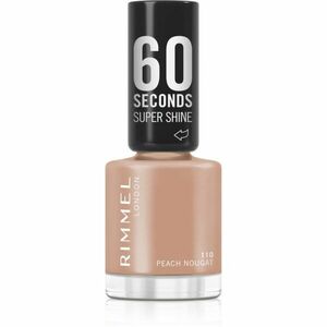 Rimmel 60 Seconds Super Shine lak na nehty odstín 110 Peach Nougat 8 ml obraz