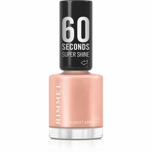 Rimmel 60 Seconds Super Shine lak na nehty odstín 112 Almost Apricot 8 ml obraz