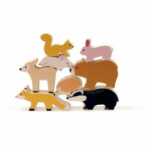 Bigjigs Toys Woodland Animal Set sada hraček ze dřeva 12m+ 8 ks obraz