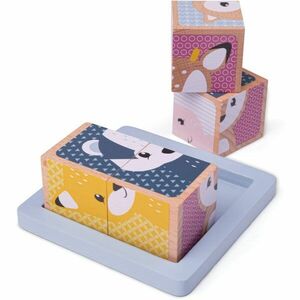 Bigjigs Toys Woodland kostky pro děti 6 m+ 5 ks obraz
