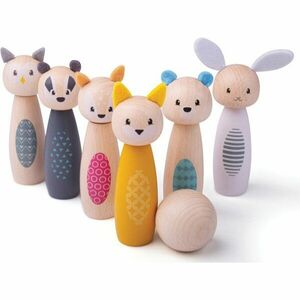 Bigjigs Toys Wooden Bowling Toy sada hraček ze dřeva 2y+ 7 ks obraz