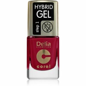 Delia Cosmetics Coral Nail Enamel Hybrid Gel gelový lak na nehty odstín 103 Juicy Raspberry 11 ml obraz