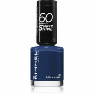 Rimmel 60 Seconds Super Shine lak na nehty odstín 102 Denim Lover 8 ml obraz