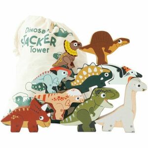 Le Toy Van Stacking Tower Dinosaurus skládací věž 18m+ 9 ks obraz