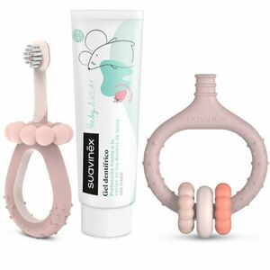 Suavinex Baby & Kids My First Dental Care Set dárková sada pro miminka a děti Pink obraz