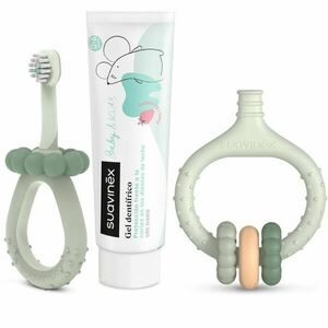 Suavinex Baby & Kids My First Dental Care Set dárková sada pro miminka a děti Green obraz