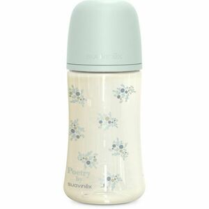 Suavinex Poetry XS Pro Physiological M kojenecká láhev 3 m+ Medium Flow - Blue 270 ml obraz