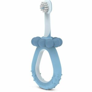 Suavinex Baby Training Toothbrush zubní kartáček pro děti 0-2 y Blue 1 ks obraz