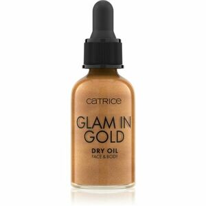 Catrice Glam In Gold Dry Oil třpytivý suchý olej na obličej a tělo odstín 010 Stay Golden! 30 ml obraz