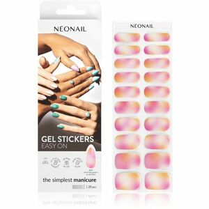 NEONAIL Easy On Gel Stickers nálepky na nehty s použitím UV/LED lampy odstín M14 20 ks obraz