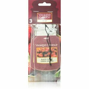 Yankee Candle Black Cherry vonná auto visačka I. 3 ks obraz