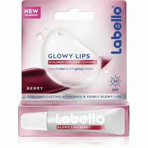 Labello Glowy Lips Berry tónovací balzám na rty s kyselinou hyaluronovou SPF 30 10 ml obraz