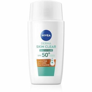 NIVEA Derma Skin Clear lehký ochranný fluid SPF 50+ 40 ml obraz